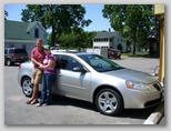 Justin and Julia with Car