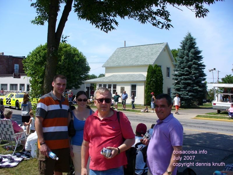 Justin Julia Helton and Dennis at Bean and Bacon Days