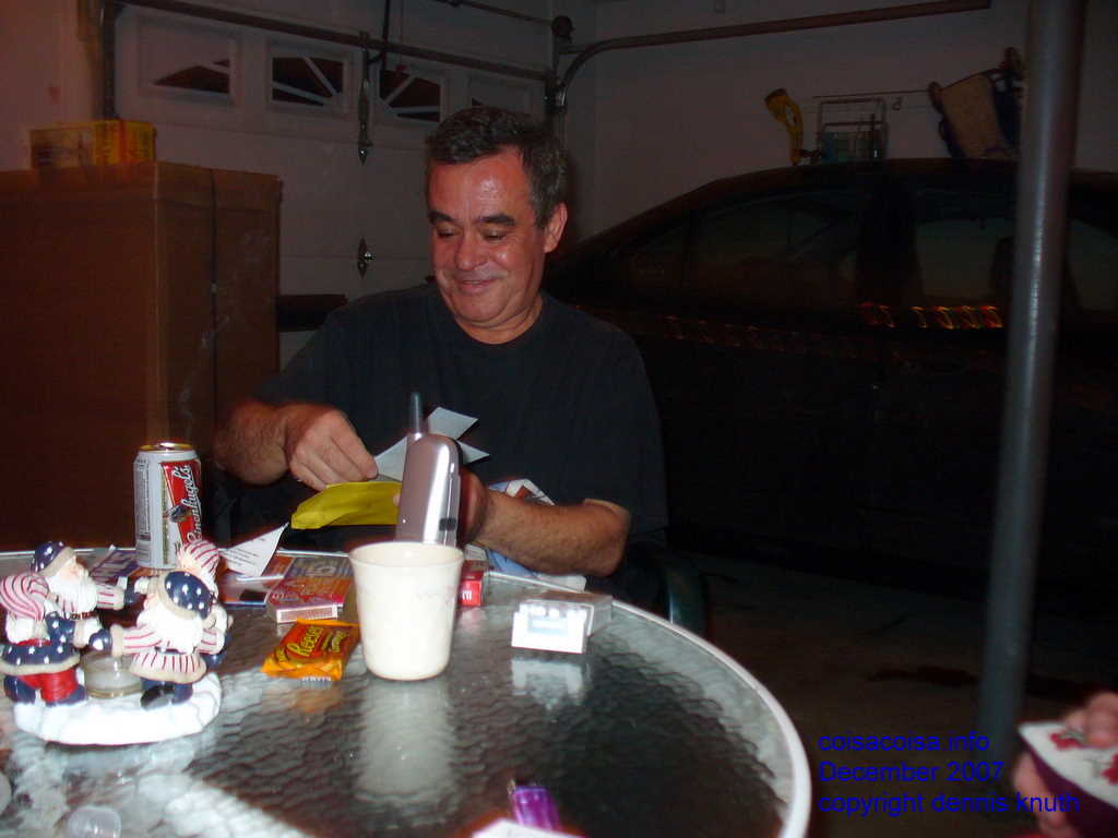 Drinking Leinenkugels and opening Cards