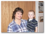 Grandma Sherri Donadean with grandson Jared