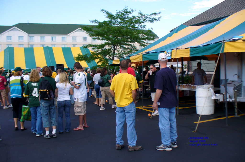 Football greeting tents