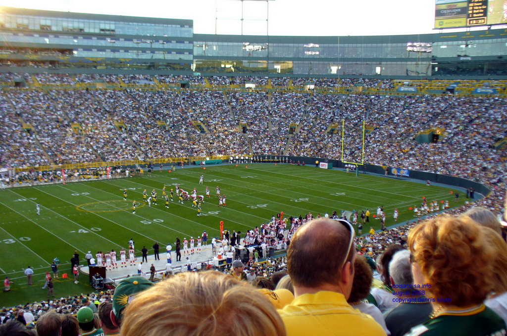 Green Bay Packer fans at pre-season