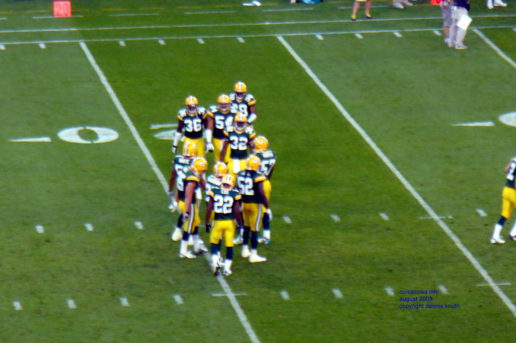Preseason Packer Huddle