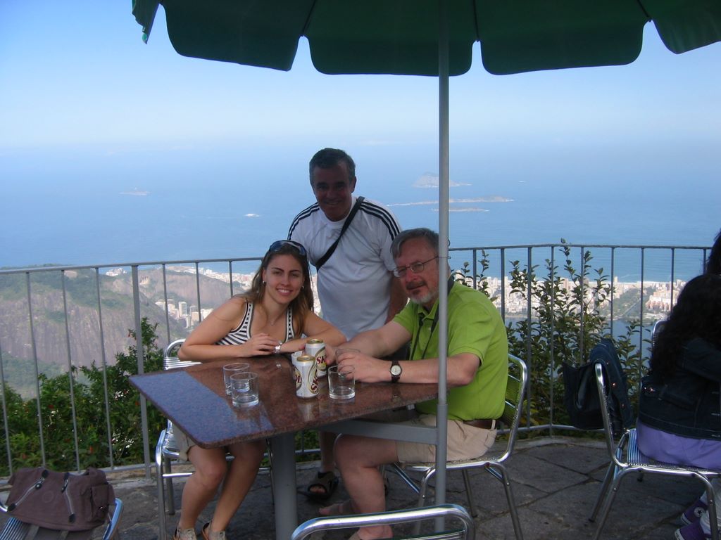 Helton Dennis and Katia at the Cafe