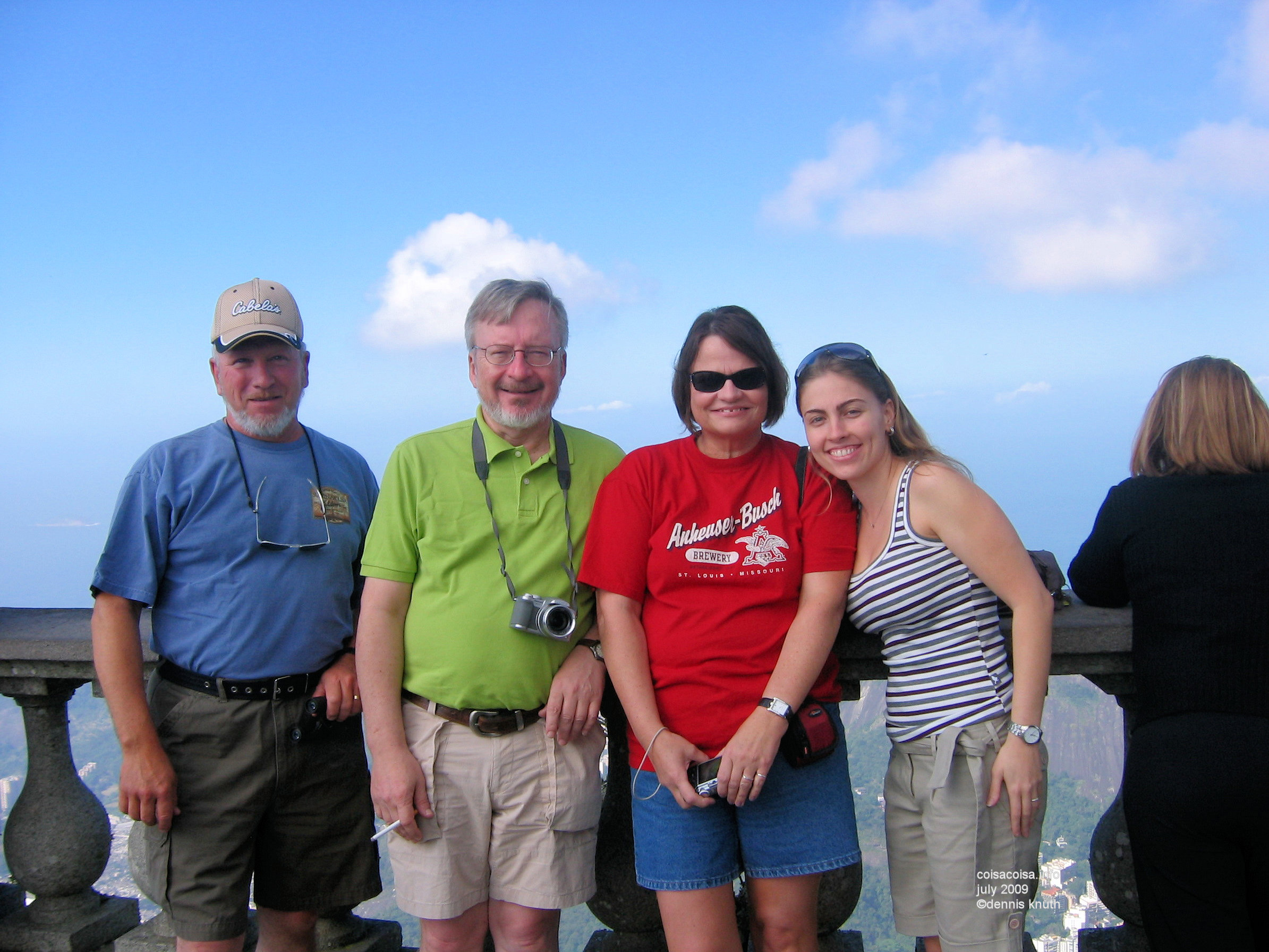 Katia with the Wisconsin cheeseheads