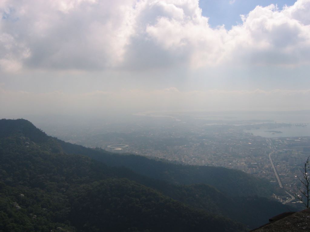 The river called Rio de Janeiro twists off into the distance