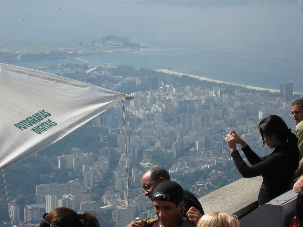 Umbrella gets in the way