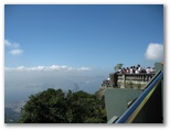 Crowd on an observation platform on Corcovado