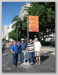 Four friends on Copacabana Beach