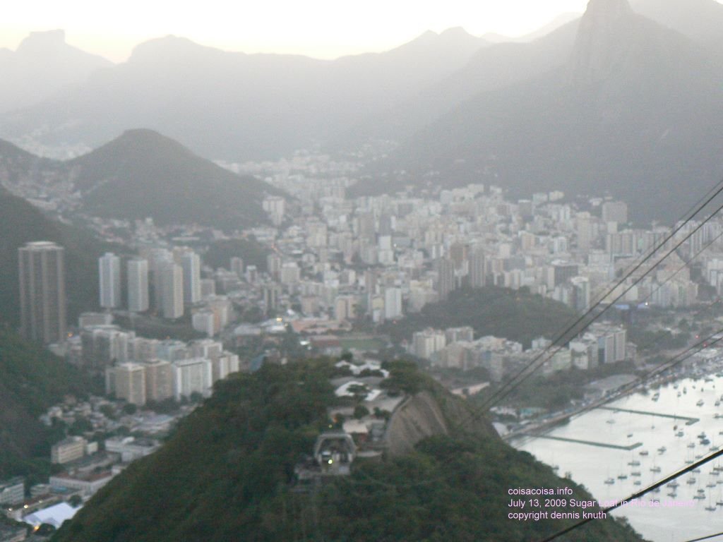 Looking down to the first landing