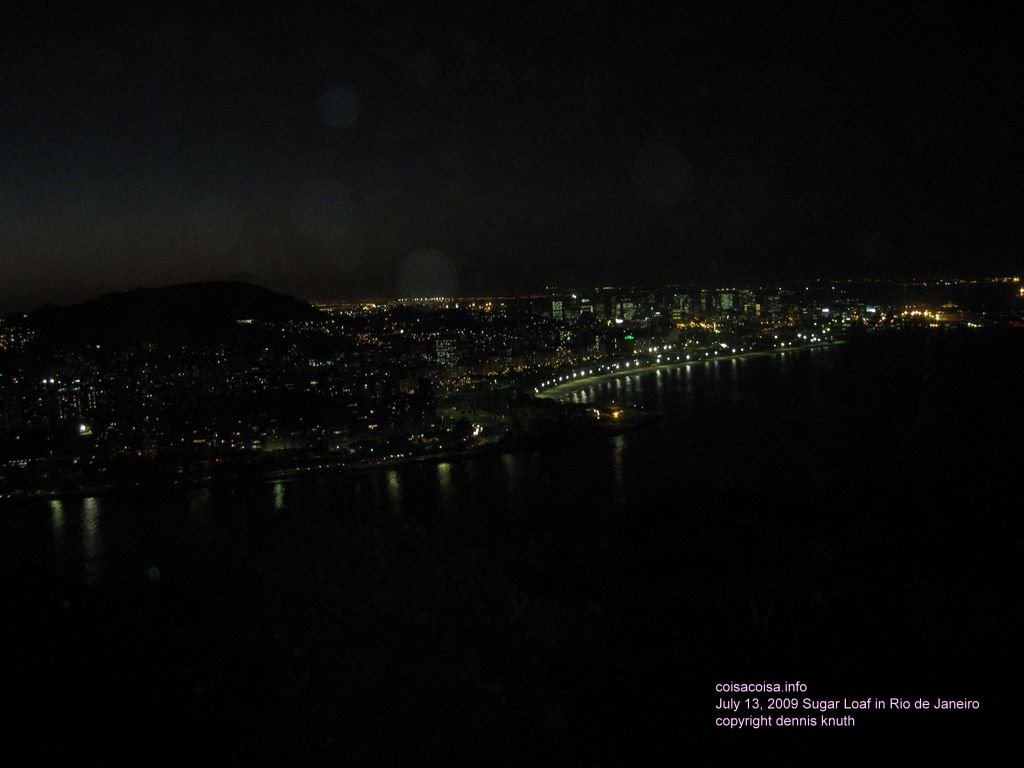 Dusk descended on Sugar Loaf bay
