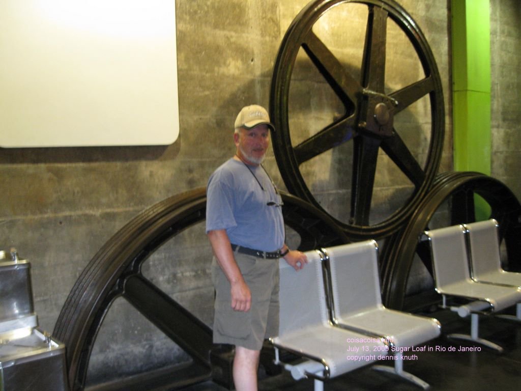Gary at a cable car wheel