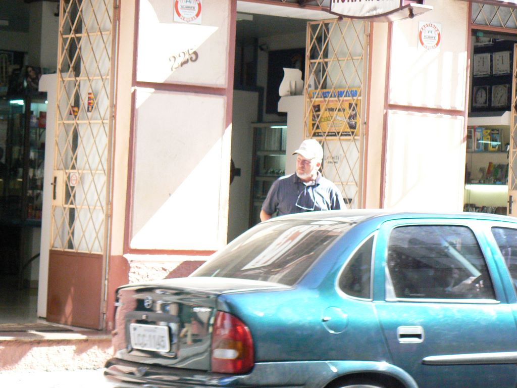 Gary looks down the street thinking of rings