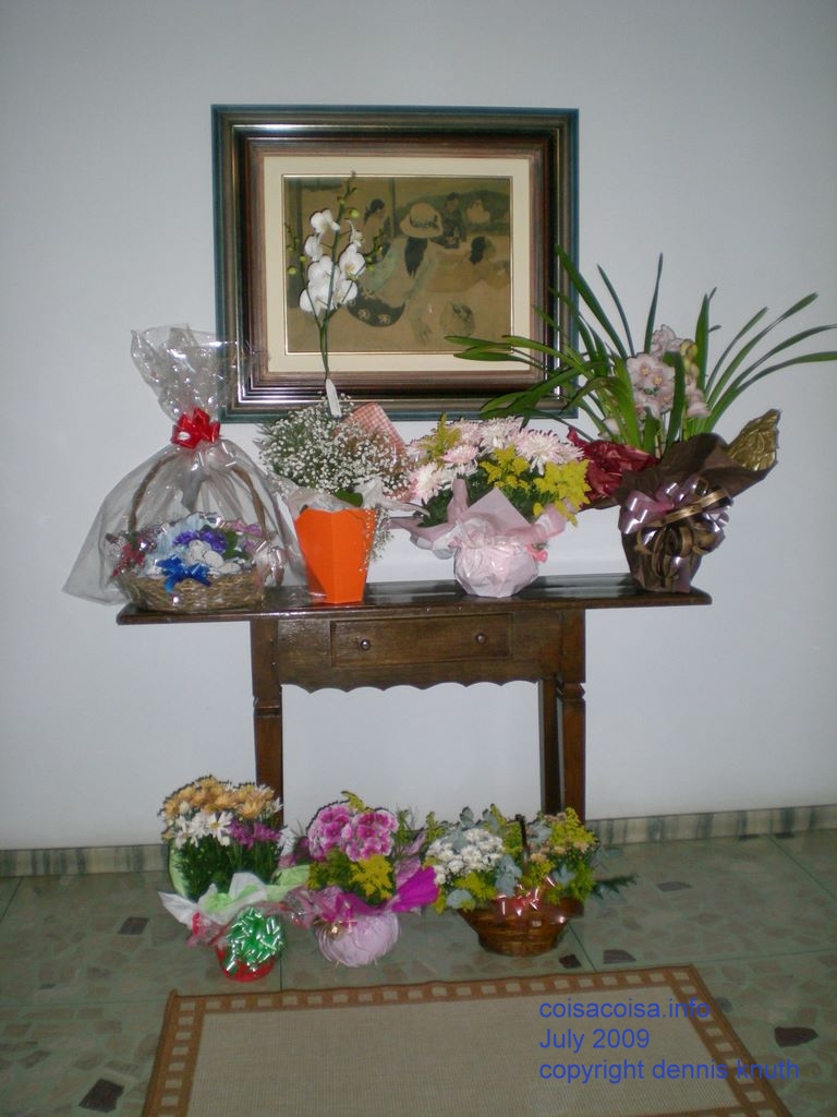 Birthday flowers portrait