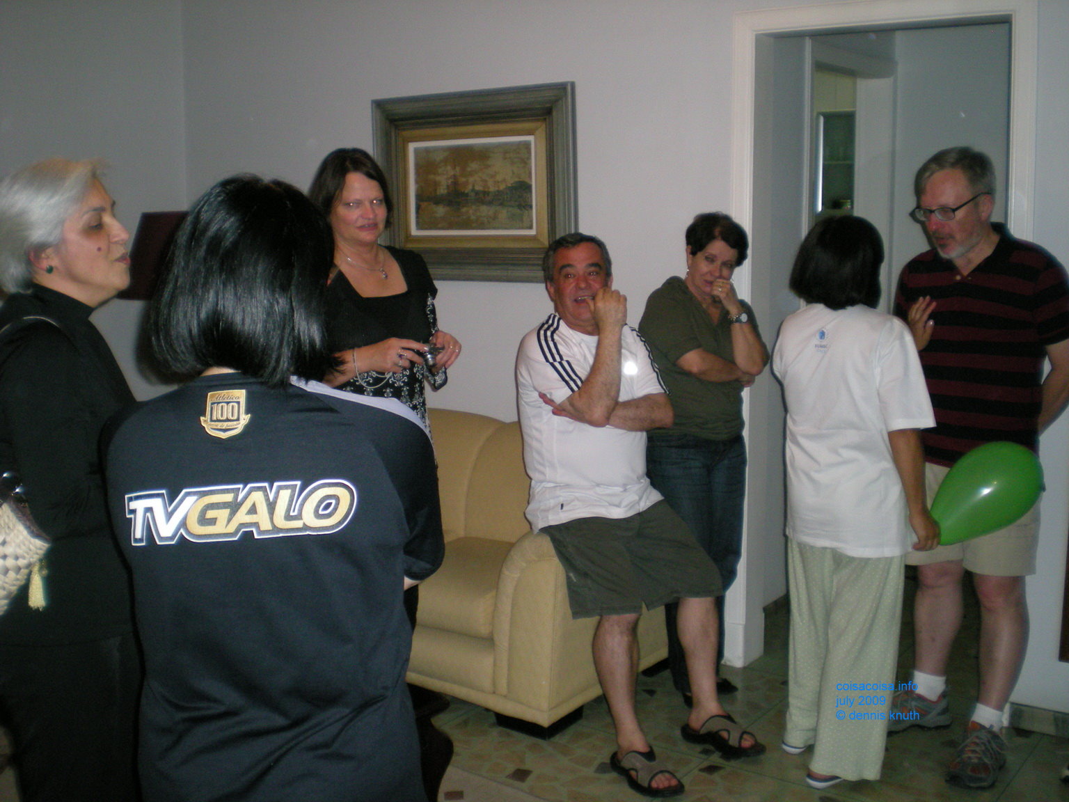 Explaining the messenges to Dennis Knuth and Wisconsin Guests