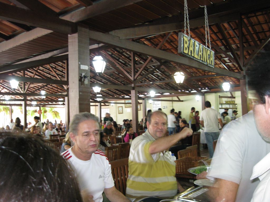 Belo Horizonte open air restaurant in wintertime