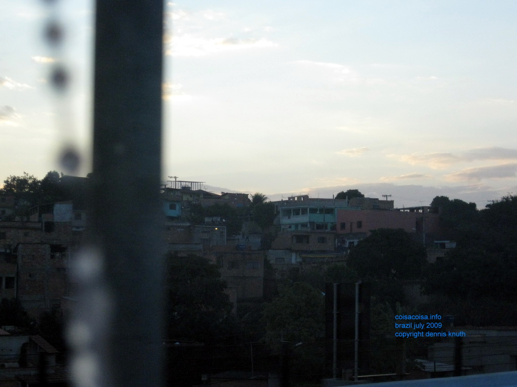 Bad picture on our ride to the airport in Belo Horizonte