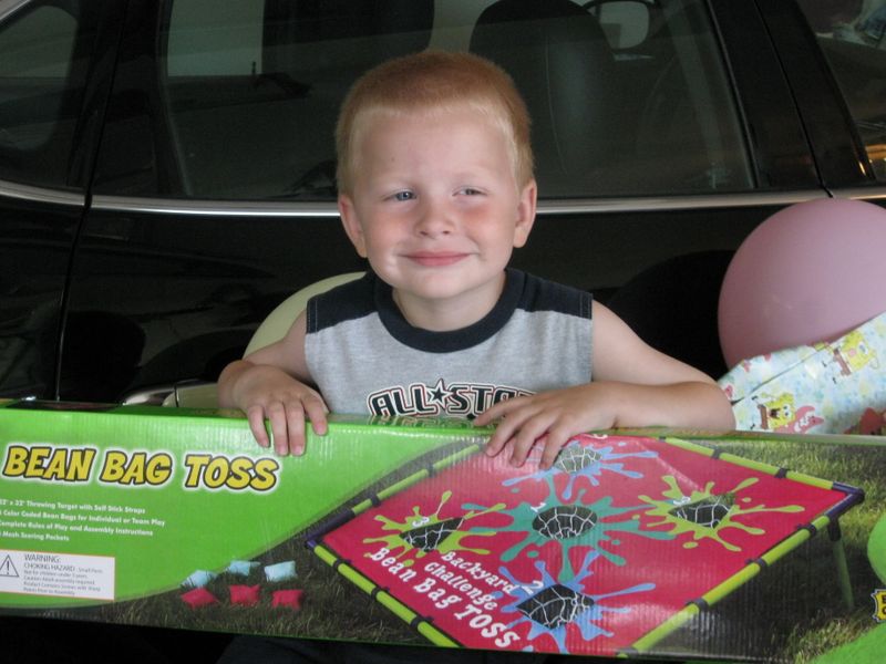 Bean Bag Toss Game for Jared's bday