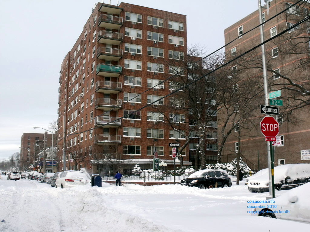 New York Blizzard 2010 Elmhurst Towers 81-11 45th Ave Elmhurst NY 11373 in Queens