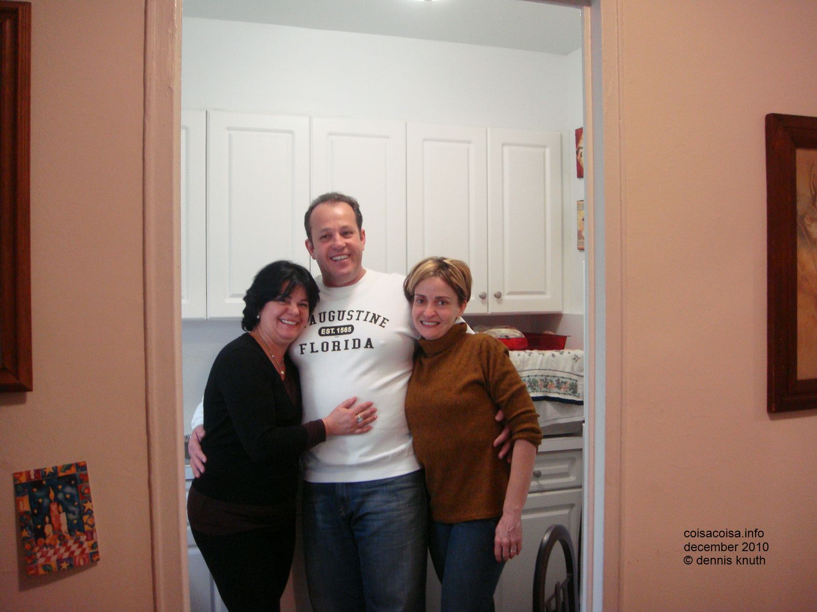 Helenice, Rogerio and Concinha in Helton's Kithchen