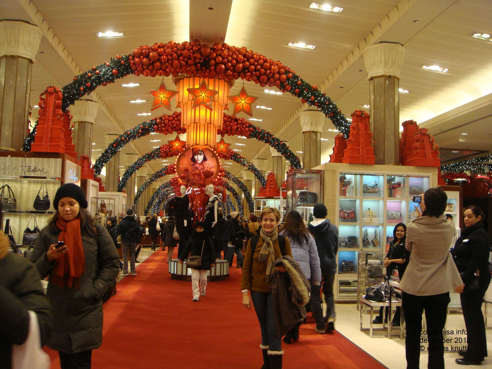 Concinha enjoys Macy's Christmas Decorations