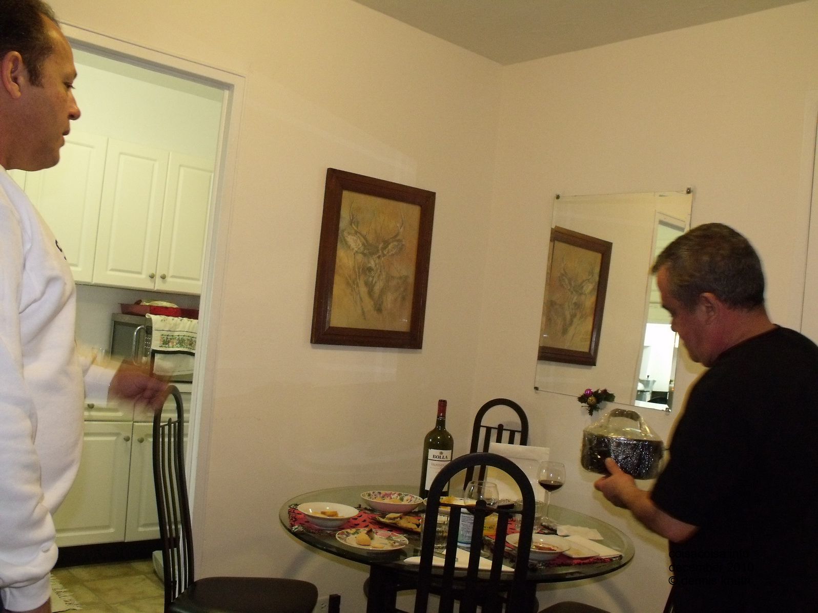 Rogerio and Helton around the table