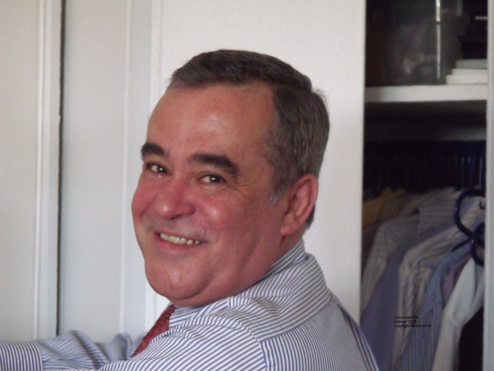 Helton getting ready to take guests on the subway