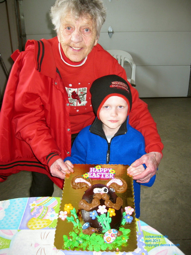 Grandmother Emogene with Great Granson Jared