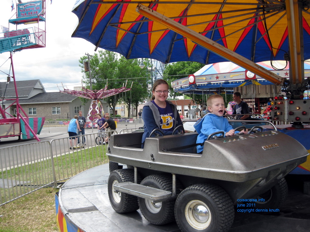 Kelsey and Jared on the Merry-go-round