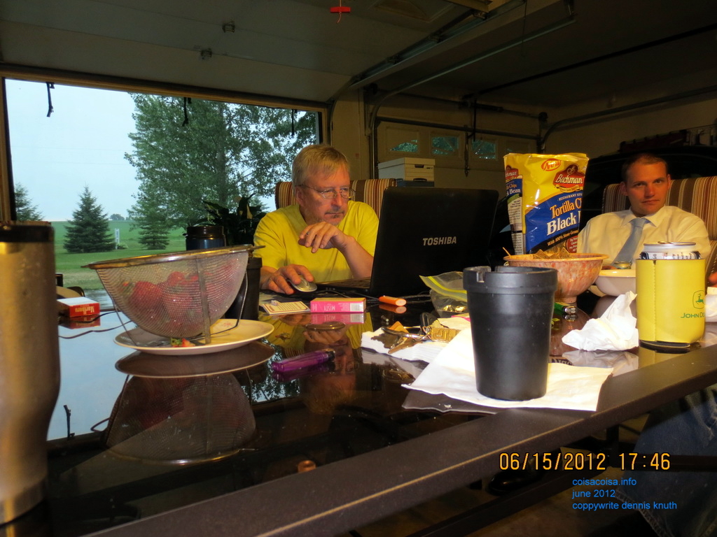 Strawberries gven to Dennis and Justin