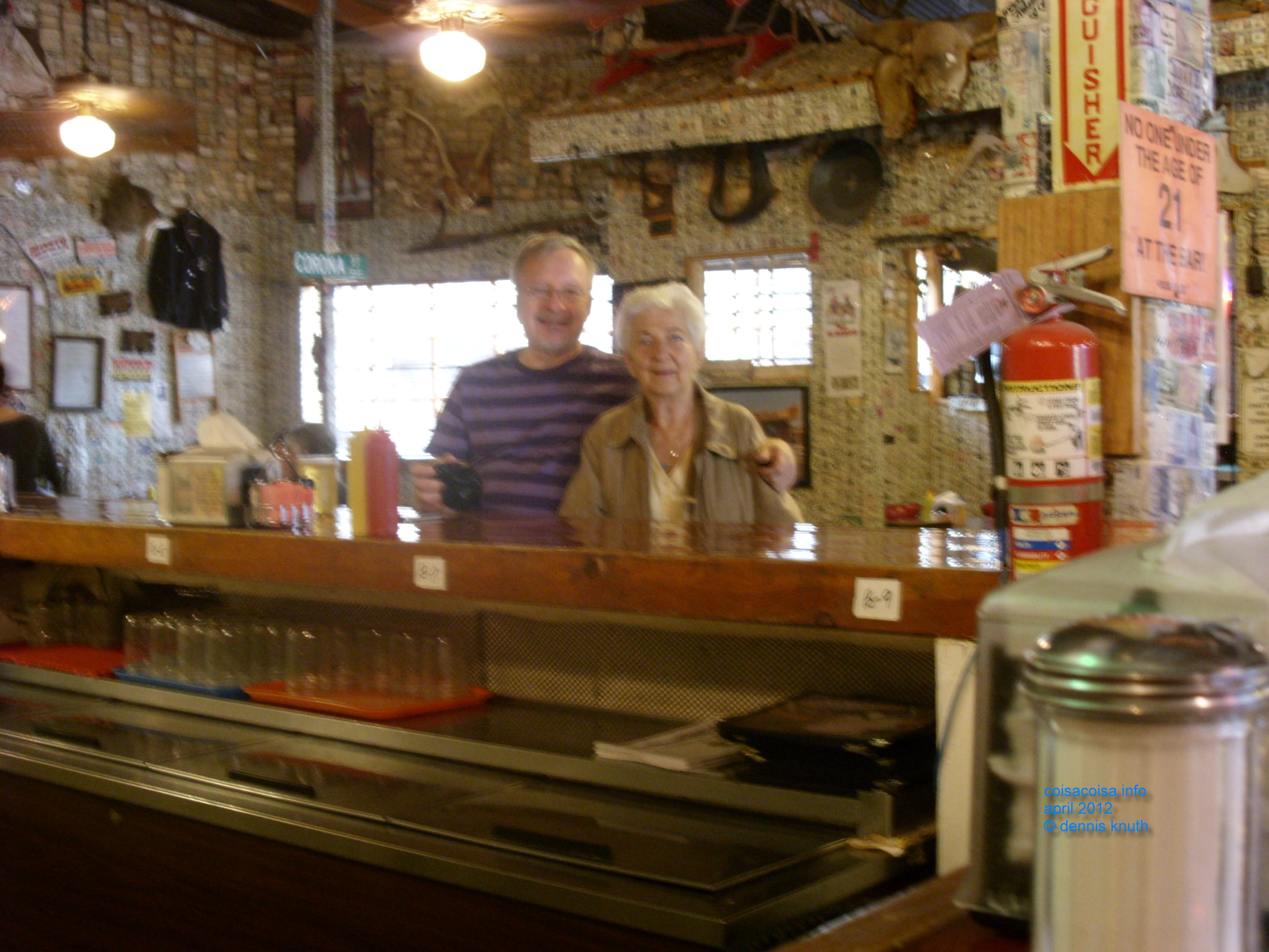 Dennis Stella in the Bar in Tortilla Flat Arizona