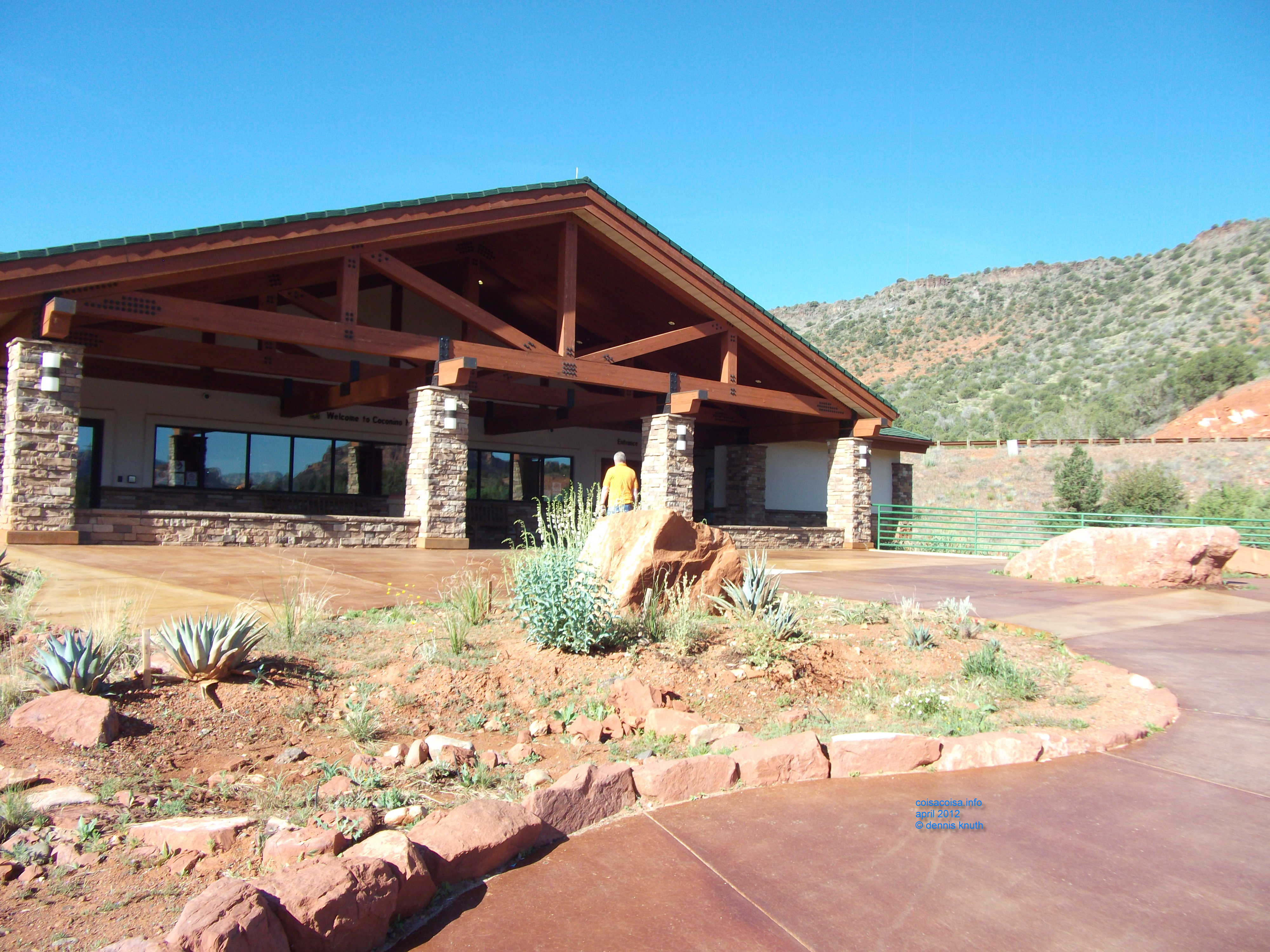 Walking into the Sedona Visitors Center