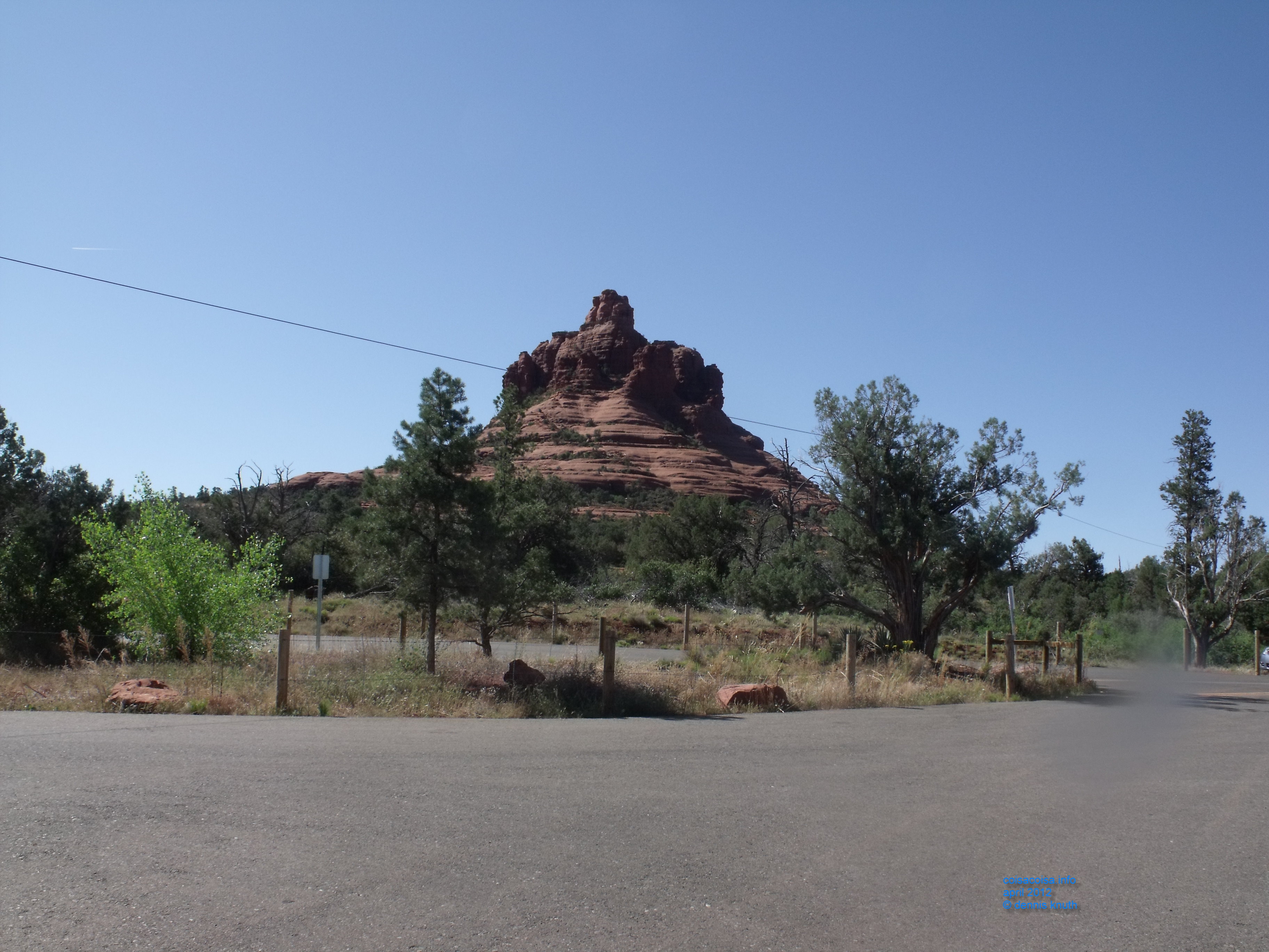 Sedona Bell Rock parking driveway