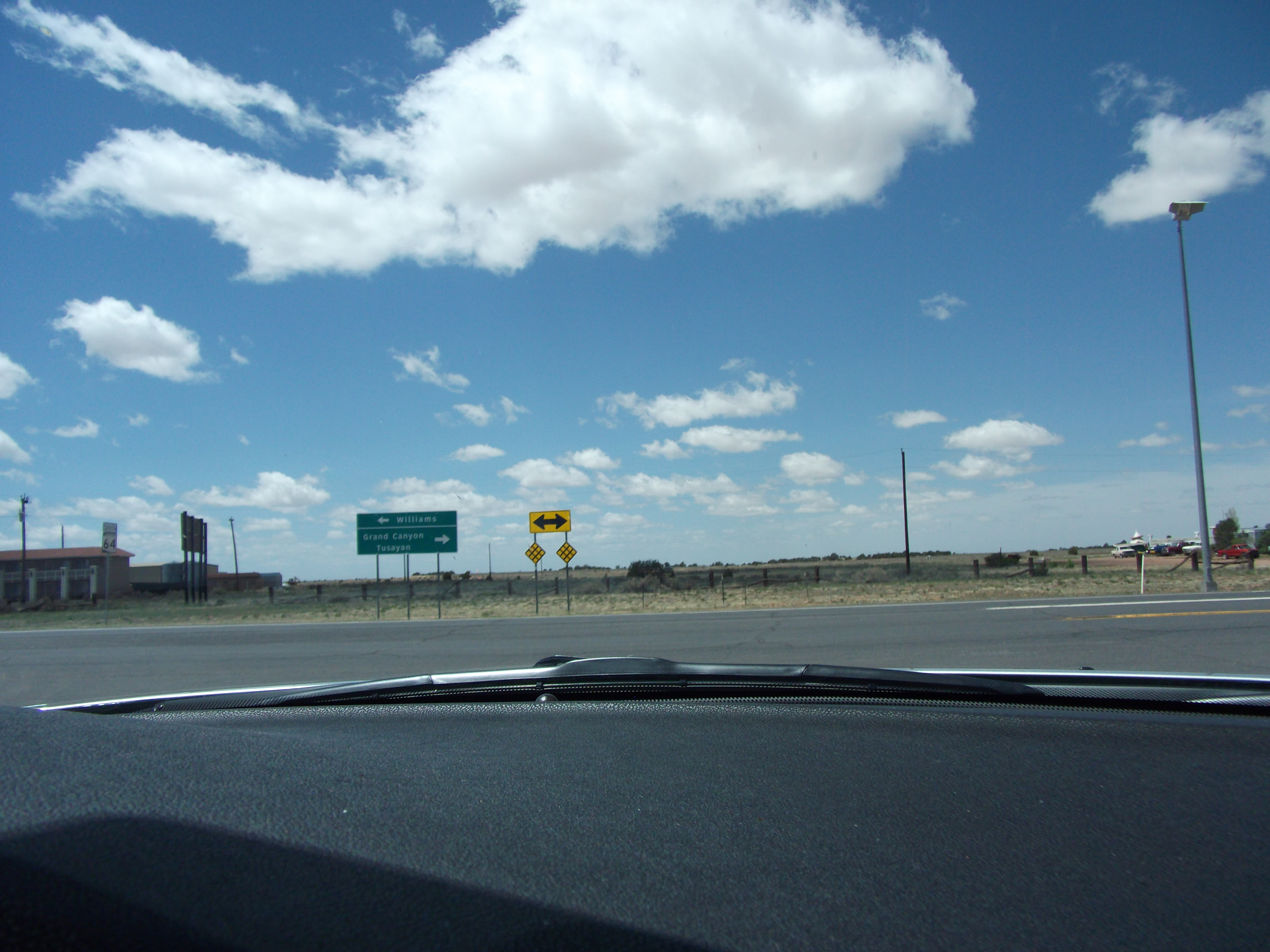 Juction of the Drive to Grand Cayon