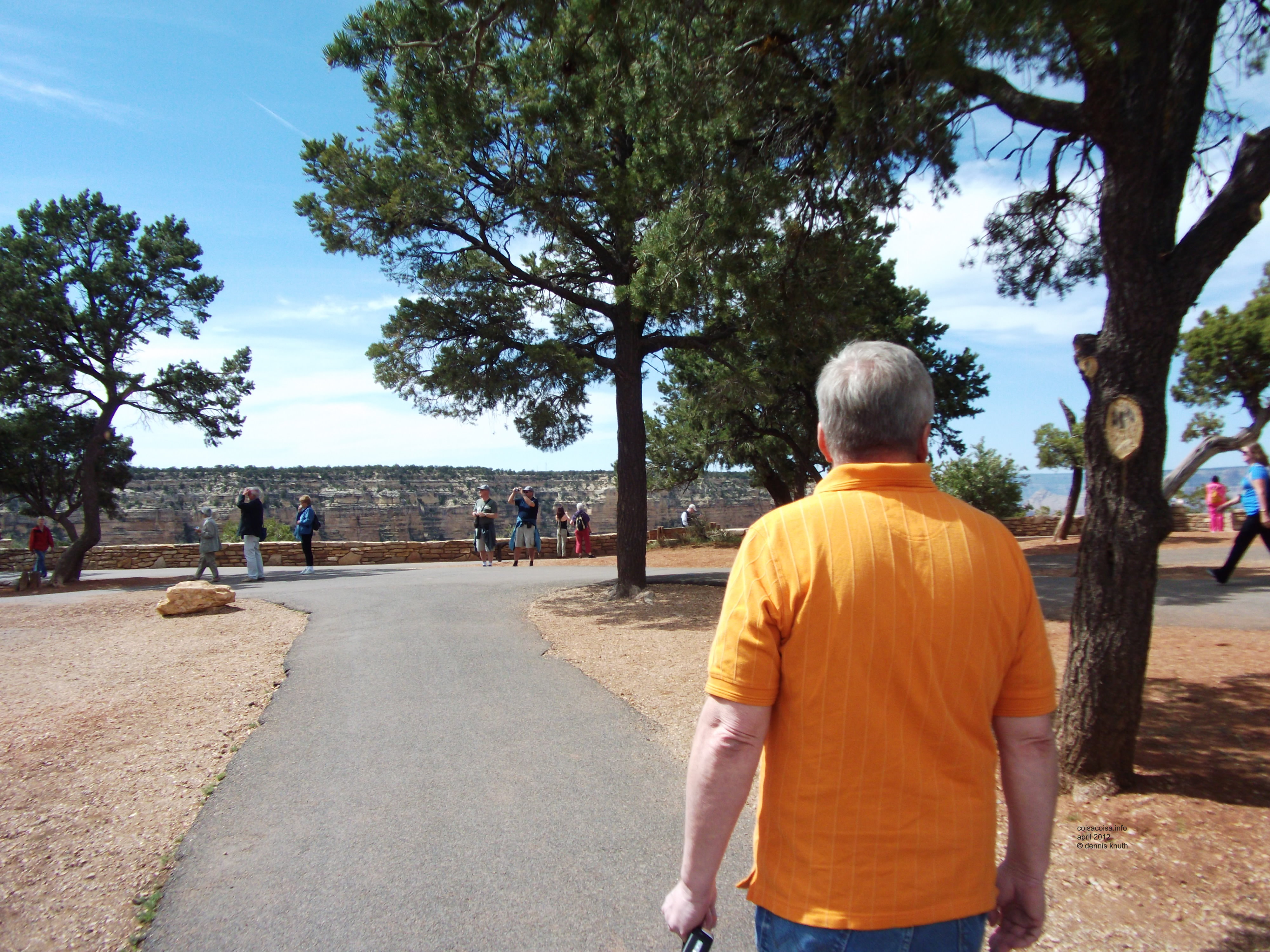 Dennis Knuth heading down a Grand Canyon Path