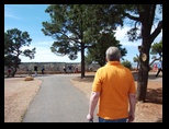 Heading down a Grand Canyon path