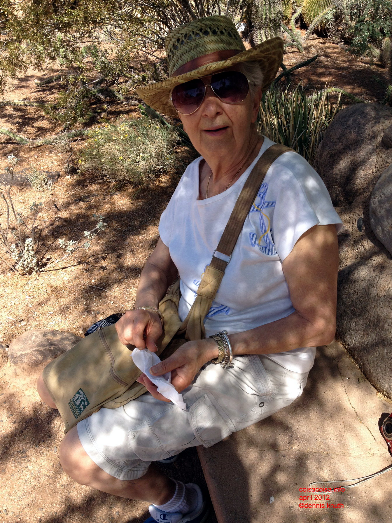 Stella Kakavales in the Botanical Garden