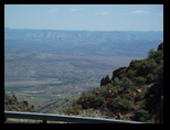 Looking down from Jerome Arizona