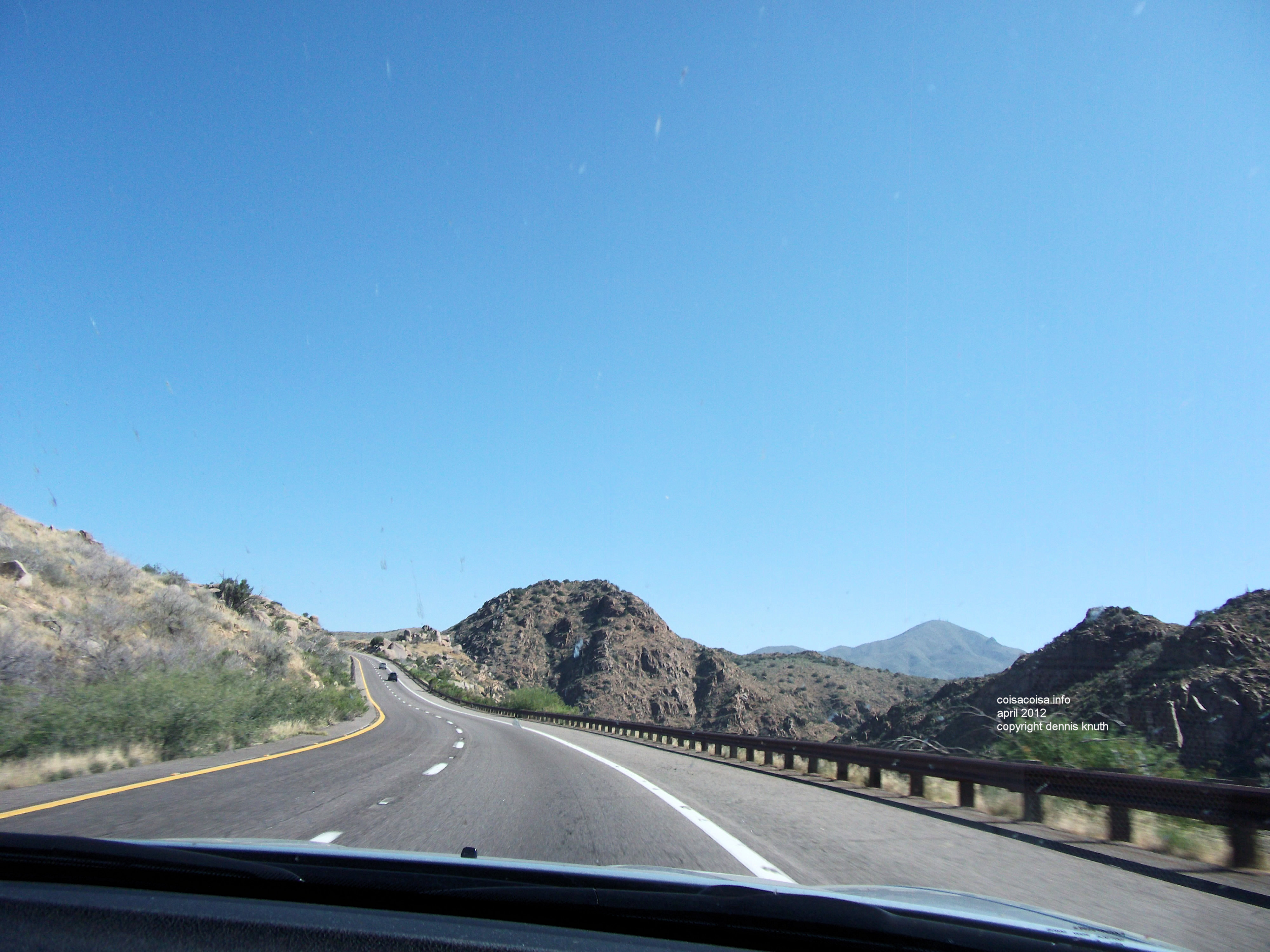 Upward pointing toward the sky near Payson