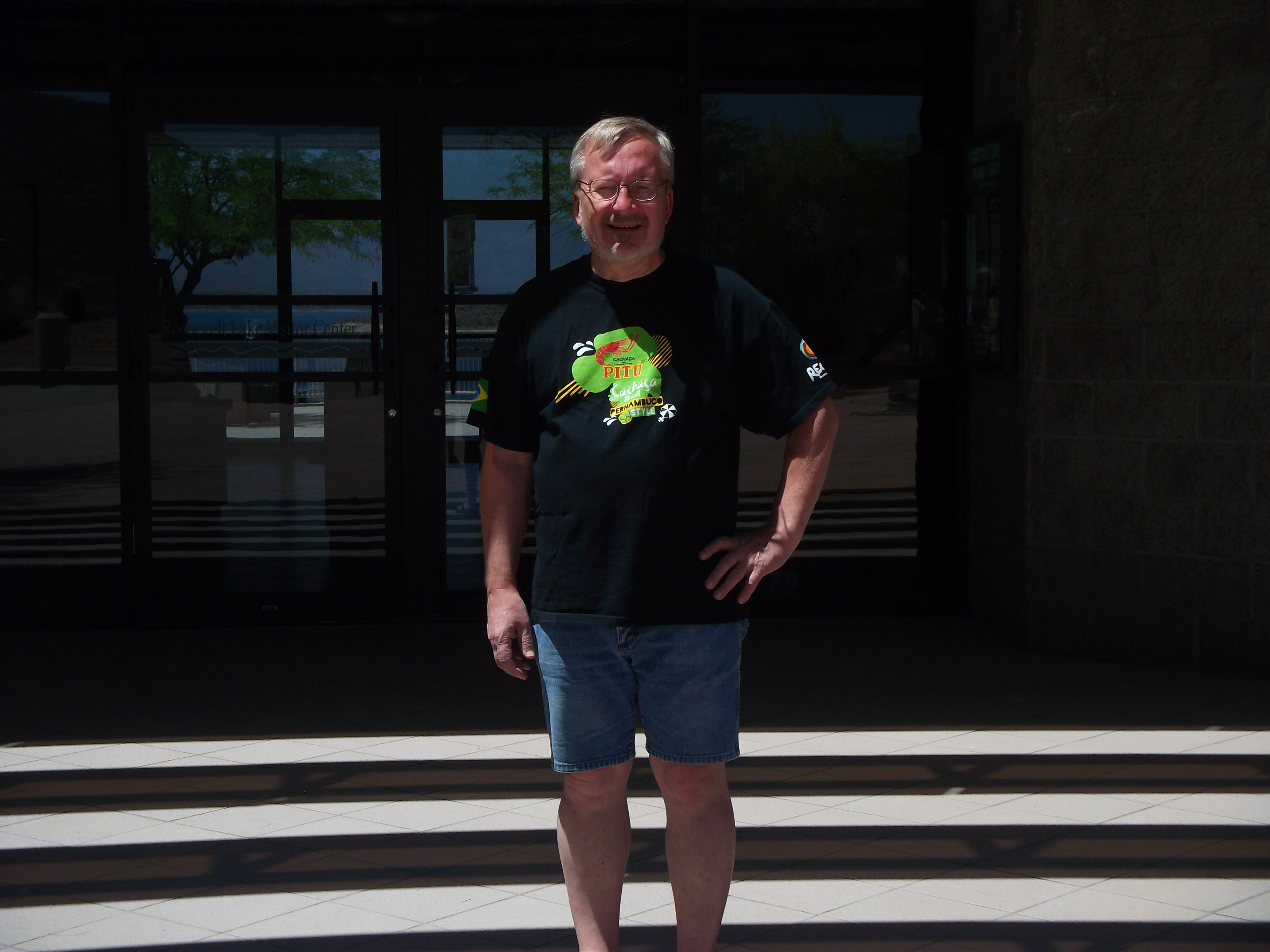 Dennis Knuth at the Roosevelt Lake Visitor Center