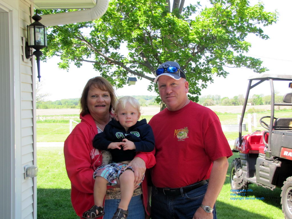 Grandma Sherri and Grandpa Gay with Colin