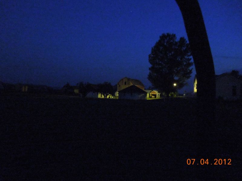 The Saxe Farm at dusk