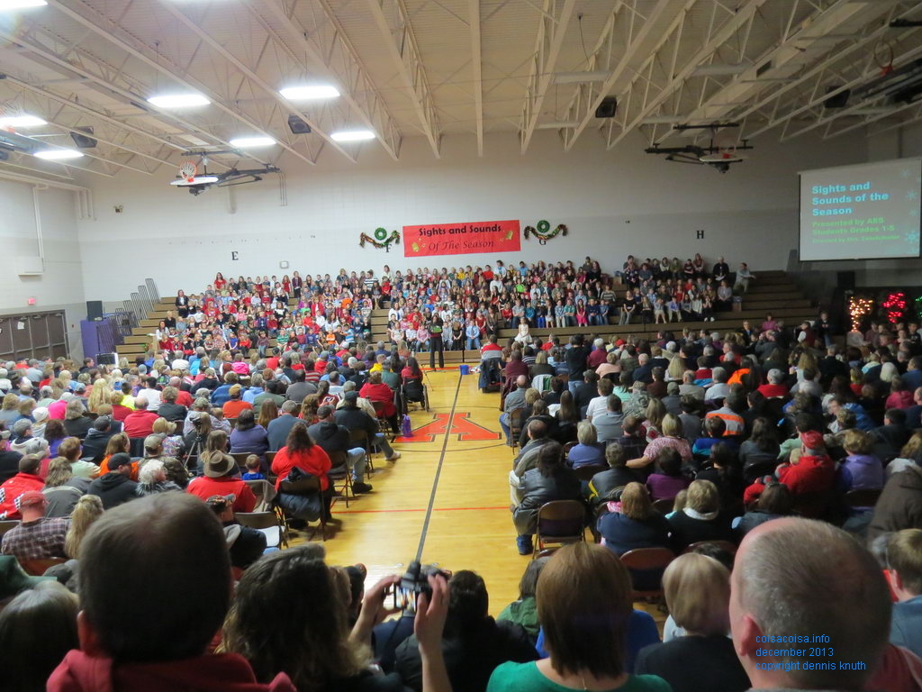 Arkansaw Elementary perspective of auditorium size