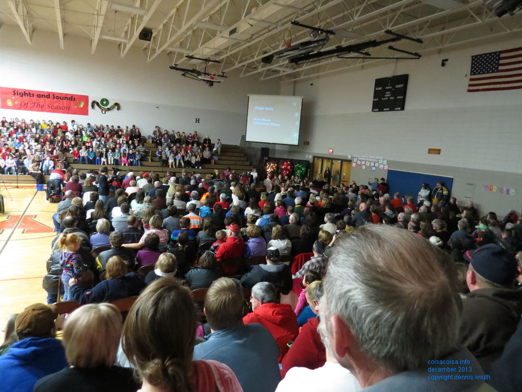 Christmas songs at Arkansaw Grade School