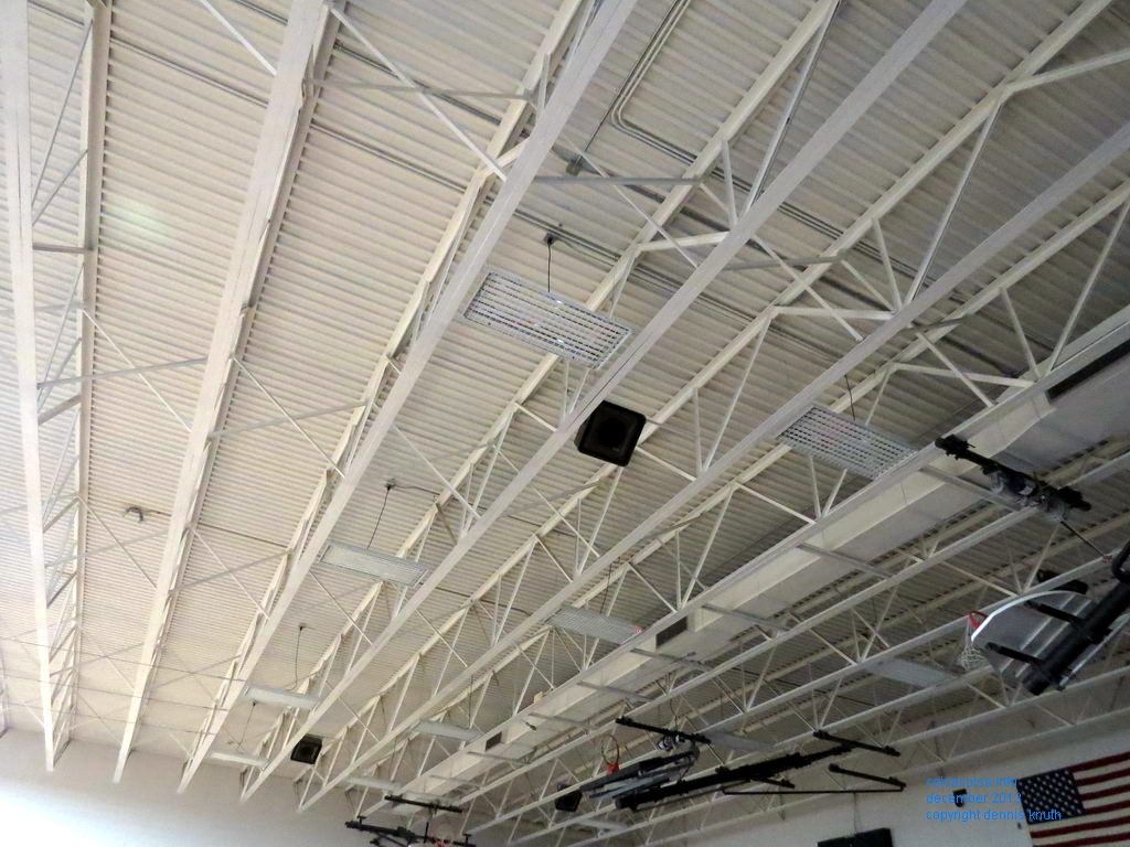 Arkansaw Wisconsin Elementary School auditorium roof structure