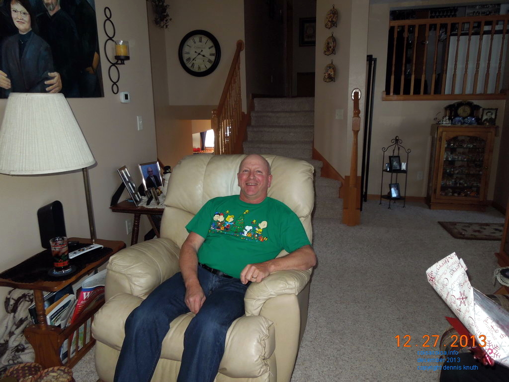 Gary in his much loved recliner