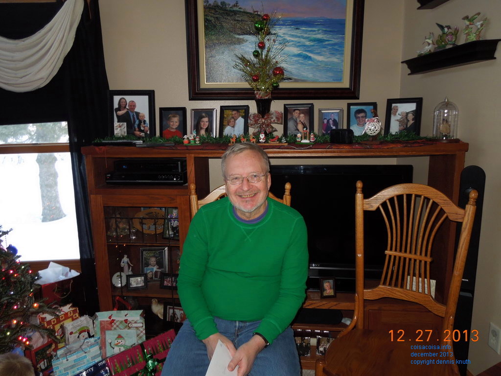 Dennis in Christmas Green