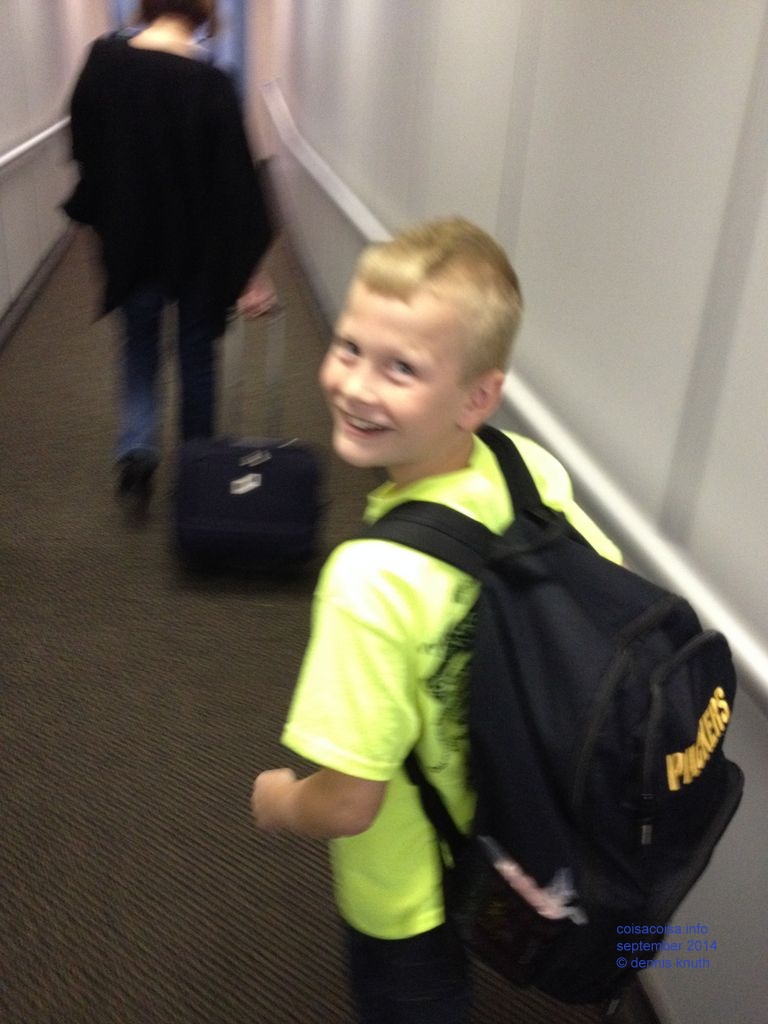 Jared's first Plane Ride