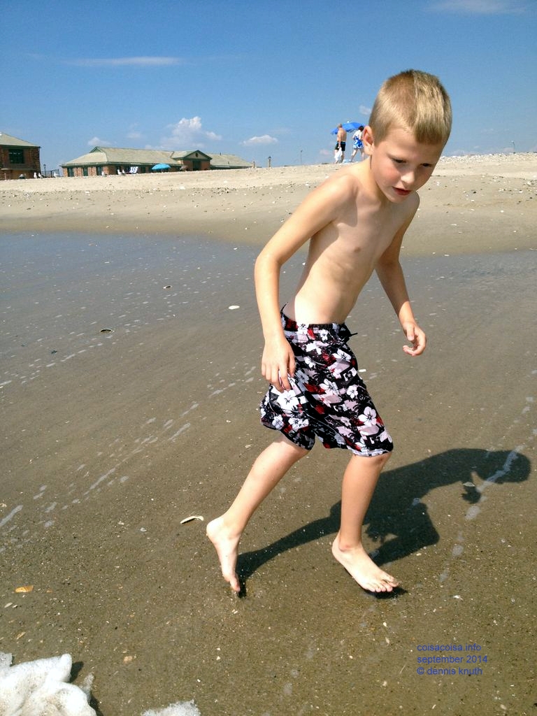 Jared escaping waves