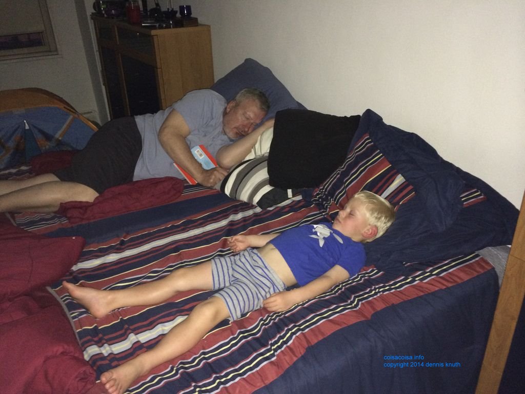 Dennis and Colin Exhausted by baseball